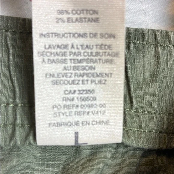 Vuori Men’s Ripstop Climber Pants Army Green Large Gorpcore Camping Hiking